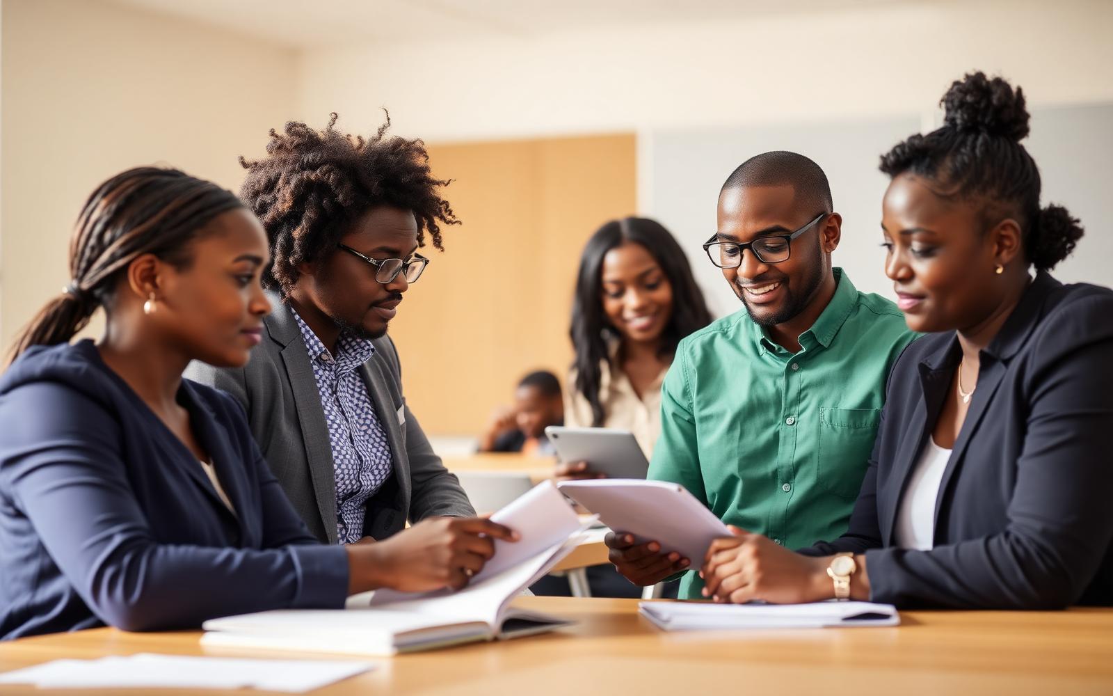 Students in an LeadershipWorld classroom